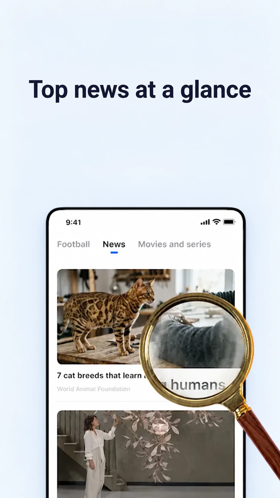 Zapi news discovery screen